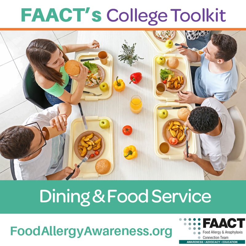 FAACT's College Toolkit Dining/Food Service with people with food at table